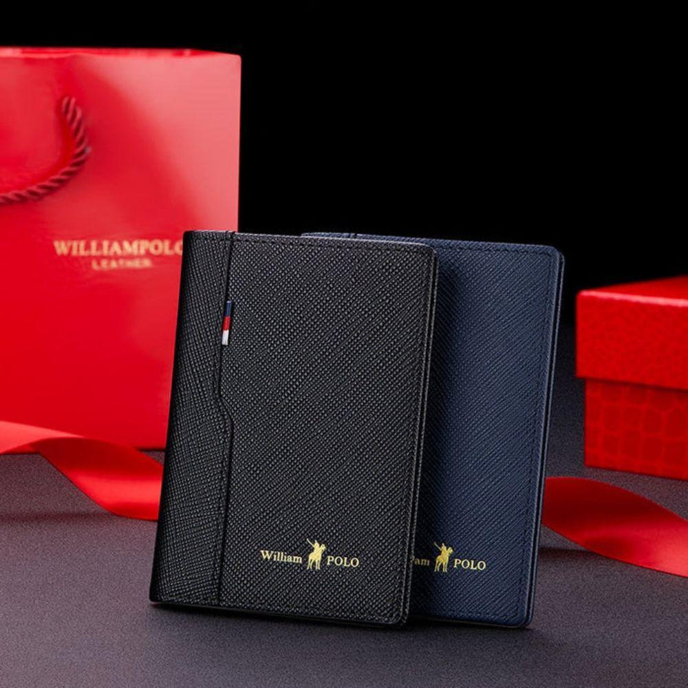 Carteira Masculina de Couro Legítimo William Polo Sovereign