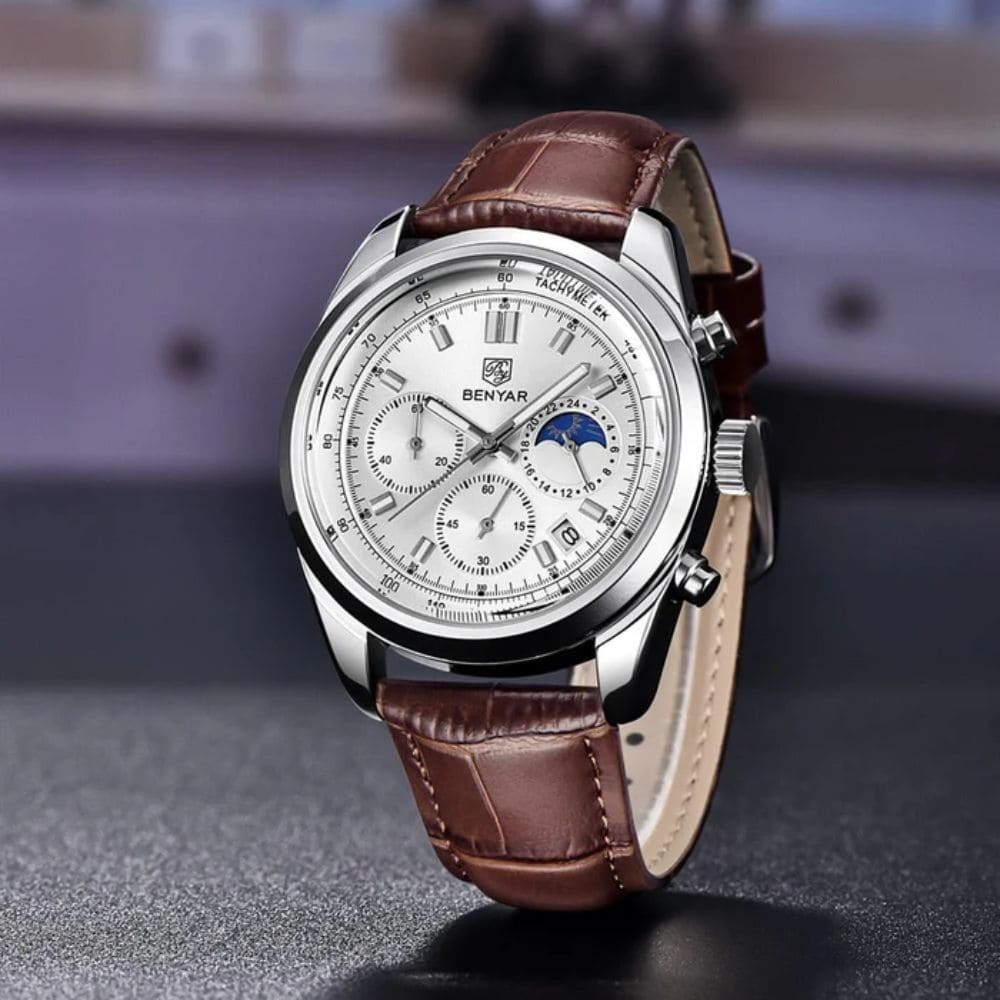 Relógio Masculino Benyar Infinity Silver
