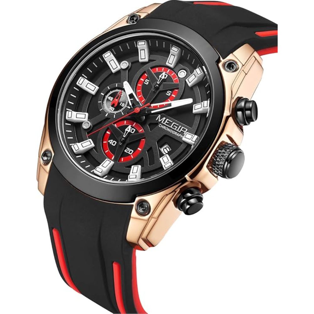 Relógio Masculino Megir Esportivo Nallur Black Rose