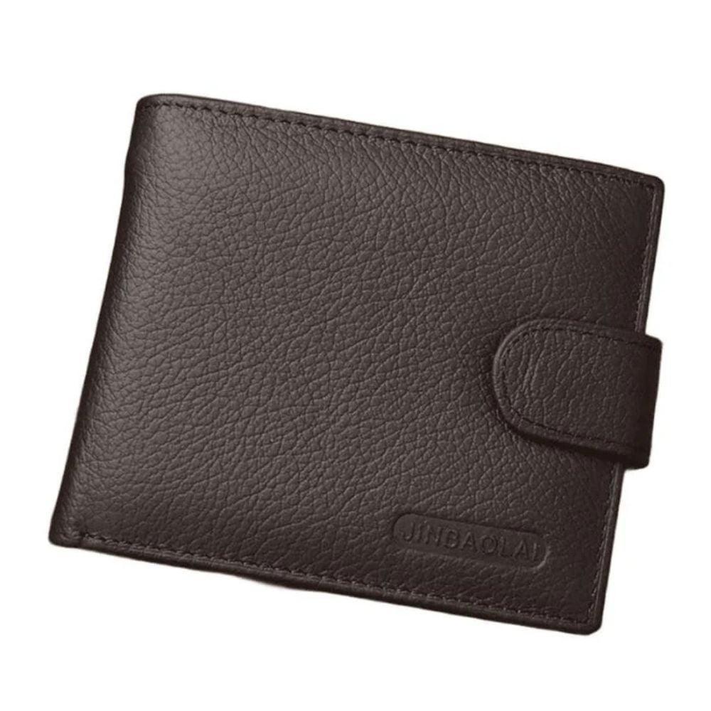 Carteira Masculina de Couro Jinbaolai