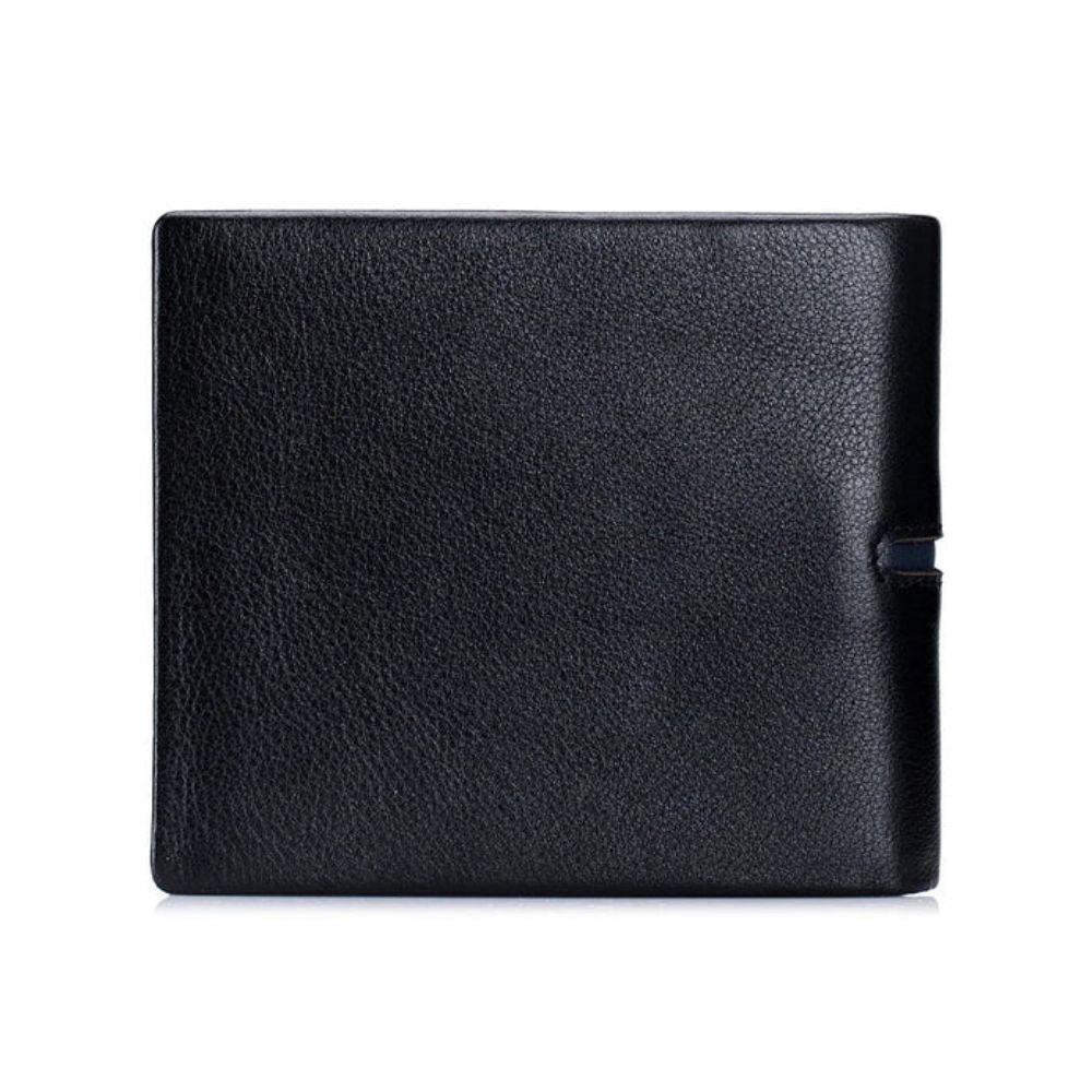 Carteira Masculina de Couro Legítimo Bullcaptain Prime Wallet com RFID