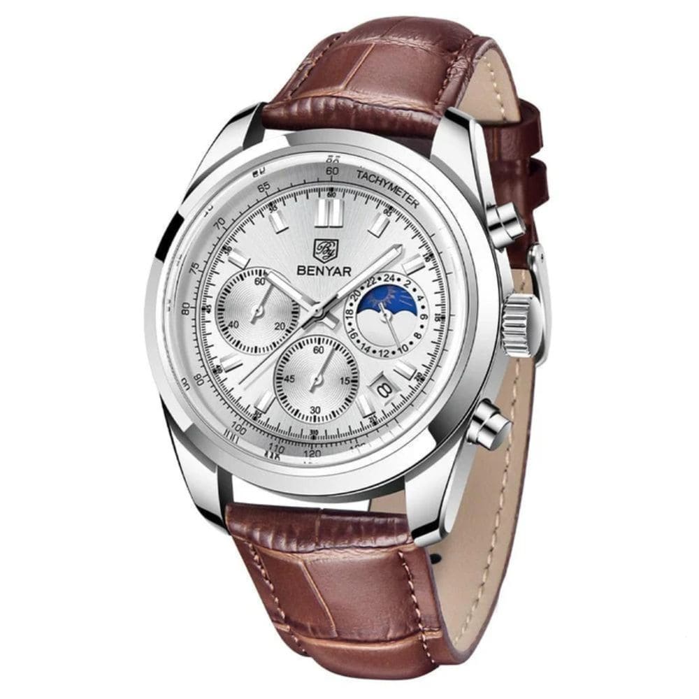 Relógio Masculino Benyar Infinity Silver