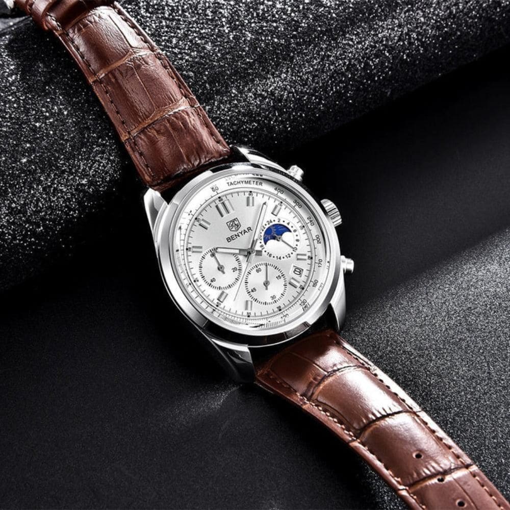 Relógio Masculino Benyar Infinity Silver